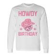 Western Howdy Its My Birthday Disco Cowgirl Long Sleeve T-Shirt Gifts ideas