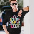 In My 100Th Day Of Kindergarten Era Happy 100 Days Of School Long Sleeve T-Shirt Gifts for Him