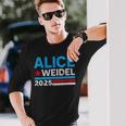 Alice Weidel Fan Item German Chancellor 2025 Alice Weidel Blue Langarmshirts Geschenke für Ihn