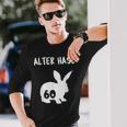 Alter Hase 60 Years And Round Birthday Langarmshirts Geschenke für Ihn