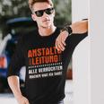 Anstaltleitungerrückte Machen Was Ich Sage Irrenhaus Langarmshirts Geschenke für Ihn