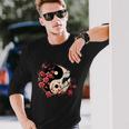 Arbre Sakura Style Yin Yang En Esthétique Sakura Ying Yang T-shirt à manches longues Cadeaux pour lui