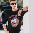 Baseball Drip For Boys Ice Cream Respect The Drip Baseball Long Sleeve T-Shirt Gifts for Him