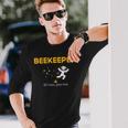 Beekeeper If I Run You Run Beekeeping Bee Hive Owner Long Sleeve T-Shirt Gifts for Him