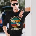 Best Cat Dad Ever With Siamese Cat Cute Long Sleeve T-Shirt Gifts for Him