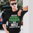 Best Football Trainer In The World Trainer Langarmshirts Geschenke für Ihn