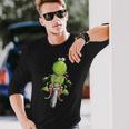 Biker Frog I Motorcyclist Fun Motorcycle Langarmshirts Geschenke für Ihn