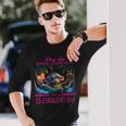 Bin Da Kann Losgehen Und Ja Es Eskaliert Eh Kostüm Affe Fun Langarmshirts Geschenke für Ihn
