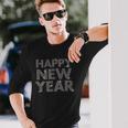 Bling Happy New Year New Year's Eve Langarmshirts Geschenke für Ihn