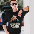 Bring Him Zum Bahnhof Train Yellowstone Langarmshirts Geschenke für Ihn