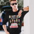Brother Birthday Crew Ice Cream Truck Bday Ice Cream Party Camiseta de manga larga Regalos para él