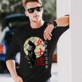Bushido Code Samouraï Guerrier Japonais Kanji T-shirt à manches longues Cadeaux pour lui