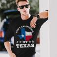 Californie Texas Dictons Patriotique Fierté Texan T-shirt à manches longues Cadeaux pour lui