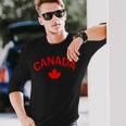 Canada Canada Flag Maple Leaf Canadian Proud Canadian Langarmshirts Geschenke für Ihn