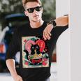 Cat Ramen Kawaii Cat Graphic Anime Valentines Day Long Sleeve T-Shirt Gifts for Him