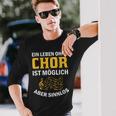 Choir Chor Ladder Choir Singerocal Chorprobe Singing Langarmshirts Geschenke für Ihn