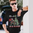Christmas Oh What Fun It Is To Ride Motorcycle Biker Santa Long Sleeve T-Shirt Gifts for Him