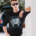 Coeur De Loup Âme D'un Dragon Dragon Cool Loup Guerrier T-shirt à manches longues Cadeaux pour lui