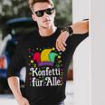 Confetti And Fool Cap Carnival Costume Langarmshirts Geschenke für Ihn