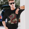 Culture Japonaise Dragon Asiatique T-shirt à manches longues Cadeaux pour lui