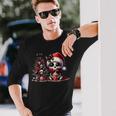 Cute Skeleton Skull Christmas Gothic Christmas Tree Langarmshirts Geschenke für Ihn