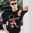 Dabbing Soccer Boy Tunisian Children's Tab Langarmshirts Geschenke für Ihn