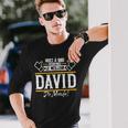 David Oici Á Quoi Ressemble Le Meilleur Du Monde T-shirt à manches longues Cadeaux pour lui