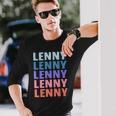 Divertido Regalo Nombre Lenny Personalizado Primer Nombre Camiseta de manga larga Regalos para él
