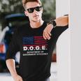 Doge Department Of Government Efficiency DOGE Government Long Sleeve T-Shirt Gifts for Him