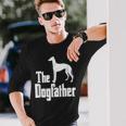 The Dogfather Greyhound Langarmshirts Geschenke für Ihn