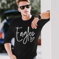 Eagles Team Pride School Spirit Heart Long Sleeve T-Shirt Gifts for Him