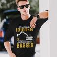 Excavator Driver Digger Guide Construction Worker Construction Nur Ein Digger Langarmshirts Geschenke für Ihn