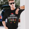 Family Pajamas Christmas 2024 Matching Sets Group Squad Xmas Langarmshirts Geschenke für Ihn