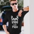 French Bulldog Papa- Frenchie French Bulldog S Langarmshirts Geschenke für Ihn