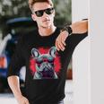 French Bulldog With Sunglasses Langarmshirts Geschenke für Ihn