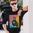 Cat Kitten Graphic Long Sleeve T-Shirt Gifts for Him