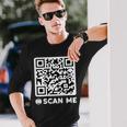 Qr President Trump Dancing Code 4547 On Back Long Sleeve T-Shirt Gifts for Him