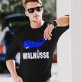 Walnuts Whale Testicles Eggs Fish Langarmshirts Geschenke für Ihn