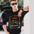 Gravel Bike Rennrad Ride Gravel Cyclocrossintage Retro Langarmshirts Geschenke für Ihn