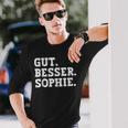 Gut Besser Sophie Saying First Name Sophie Langarmshirts Geschenke für Ihn