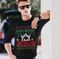 Happy Birthday Jesus Ugly Christmas Jumper Langarmshirts Geschenke für Ihn