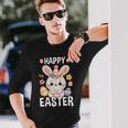 Happy Easter Conejito Pascua Feliz Pascua Camiseta de manga larga Regalos para él