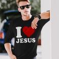 I Heart Jesus I Love Jesus Long Sleeve T-Shirt Gifts for Him