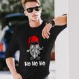 Ho Ho Ho Xmas Christmas Cool Santa Costume Langarmshirts Geschenke für Ihn