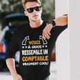 Homme Comptable Cool Dicton Amusant Comptable Comptabilité T-shirt à manches longues Cadeaux pour lui