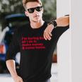 I'm Boring Baby All I Do Is Make Money & Come Home Camiseta de manga larga Regalos para él