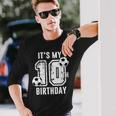 It's My 10Th Birthday Soccer Player 10Th Birthday Player Long Sleeve T-Shirt Gifts for Him