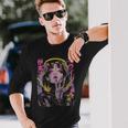 Japanese Streetwear Cyberpunk Angel Y2k Techwear Manga Anime Long Sleeve T-Shirt Gifts for Him