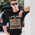 I Just Hope Both Teams Have Fun Vintage Football Lovers Long Sleeve T-Shirt Gifts for Him
