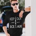 Keep Calm And Set Sce With Saturn For Rocket Science On Aux Langarmshirts Geschenke für Ihn